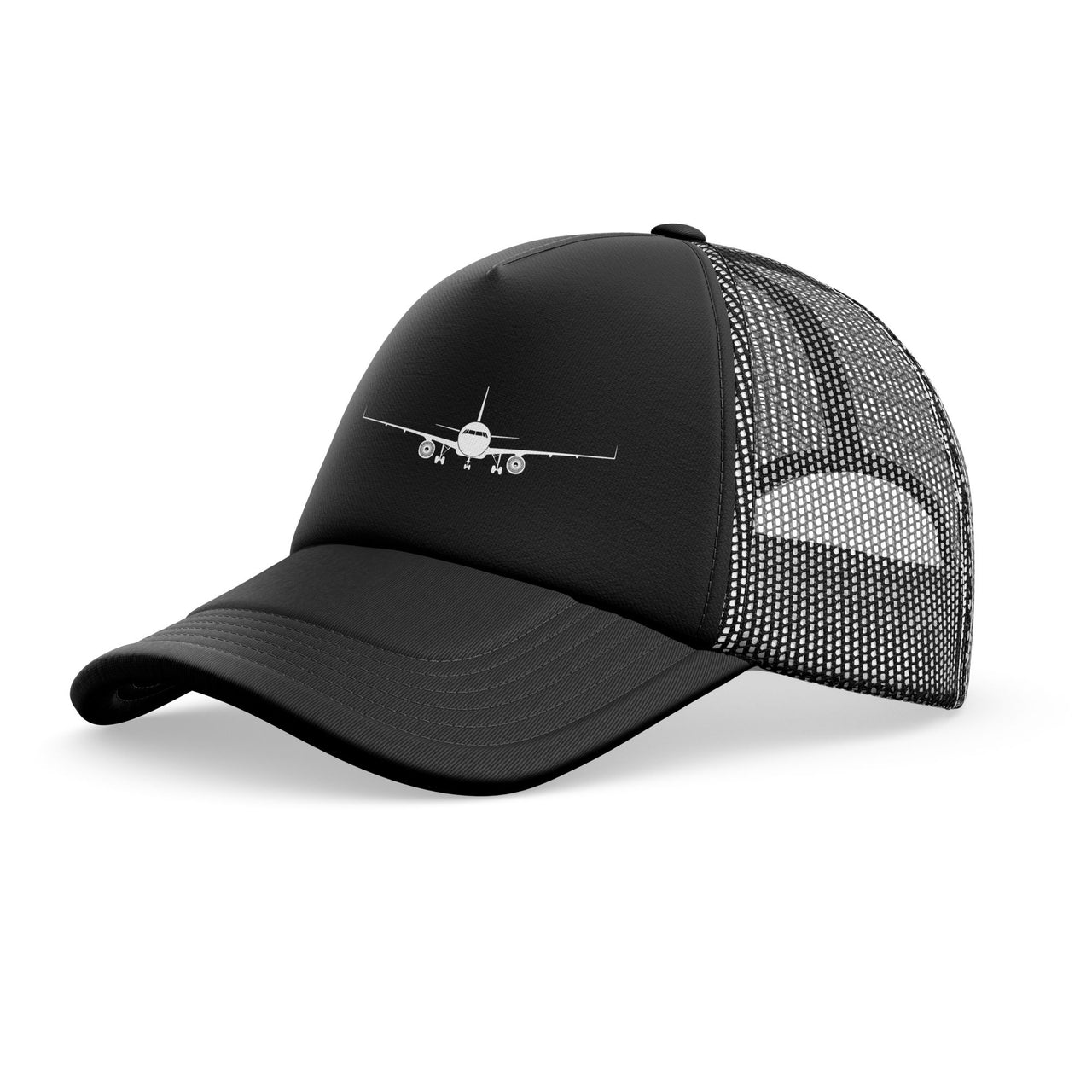 Airbus A320 Silhouette Designed Trucker Caps & Hats