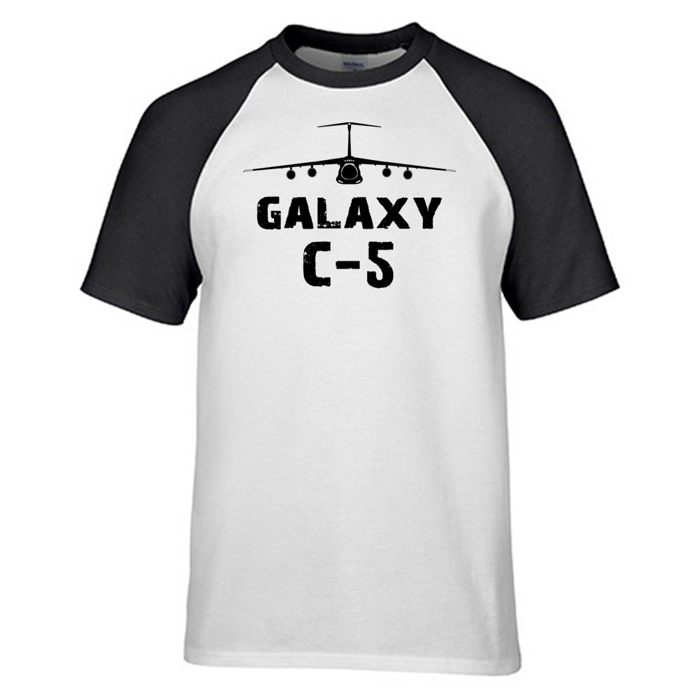 Galaxy C-5 & Plane Designed Raglan T-Shirts