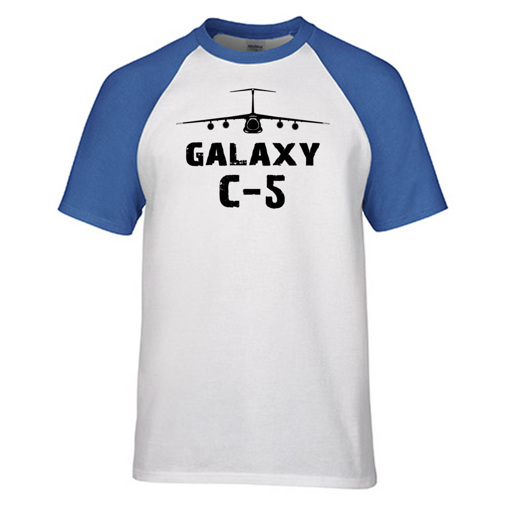 Galaxy C-5 & Plane Designed Raglan T-Shirts