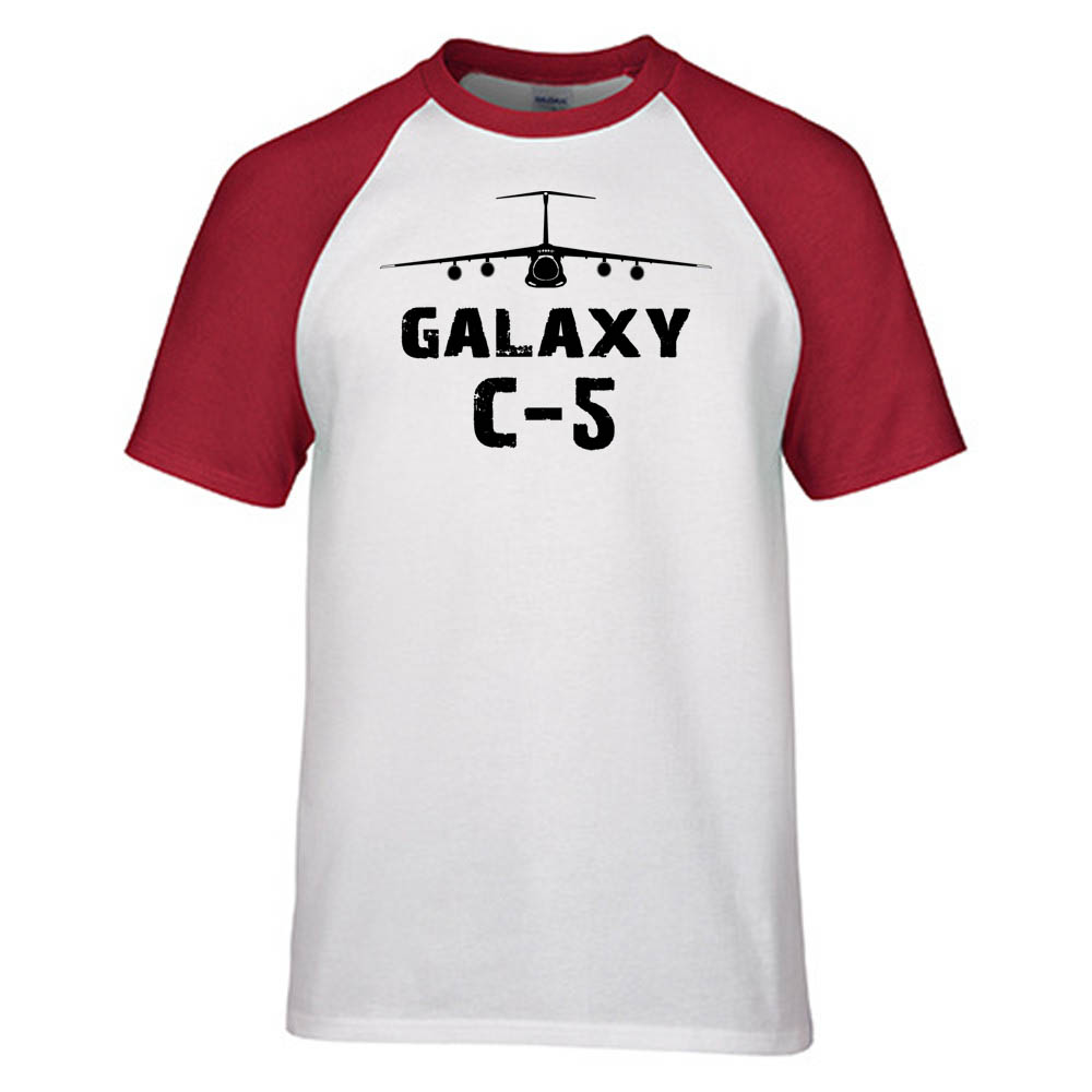 Galaxy C-5 & Plane Designed Raglan T-Shirts