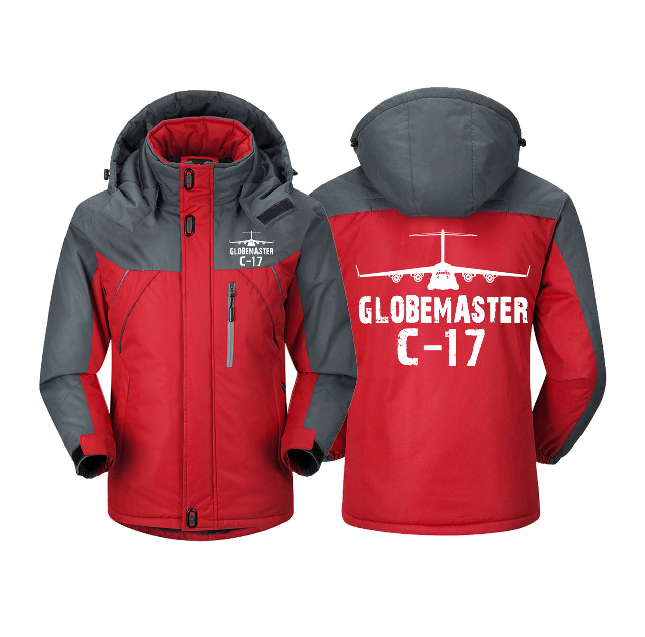 GlobeMaster C-17 & Plane Designed Thick Winter Jackets