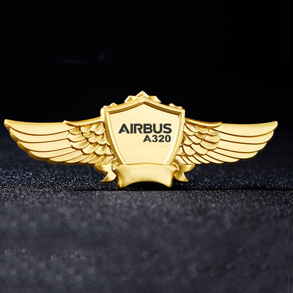 Airbus A320 & Text Designed Badges