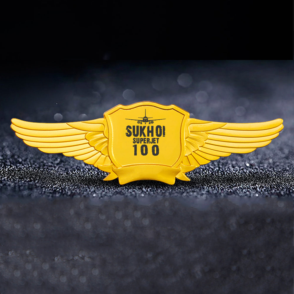 Sukhoi Superjet 100 & Plane Designed Badges