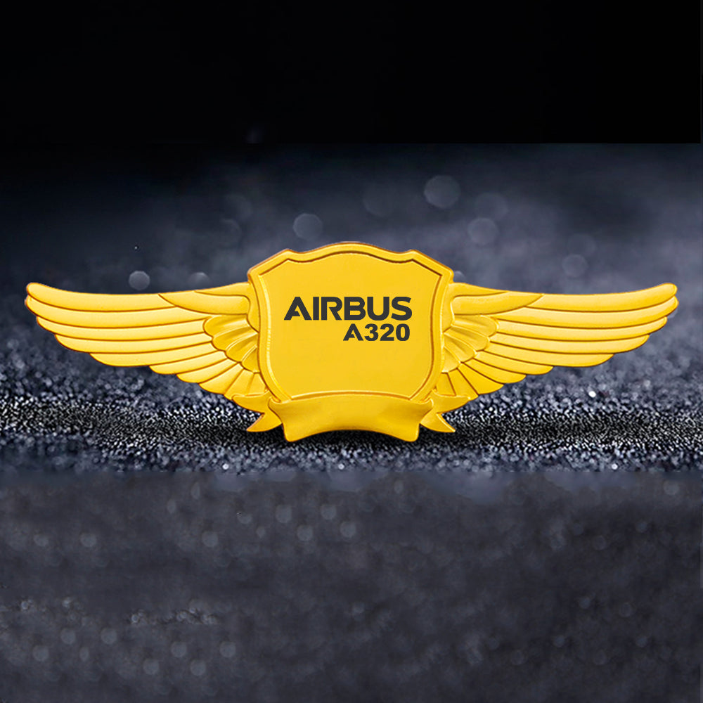 Airbus A320 & Text Designed Badges