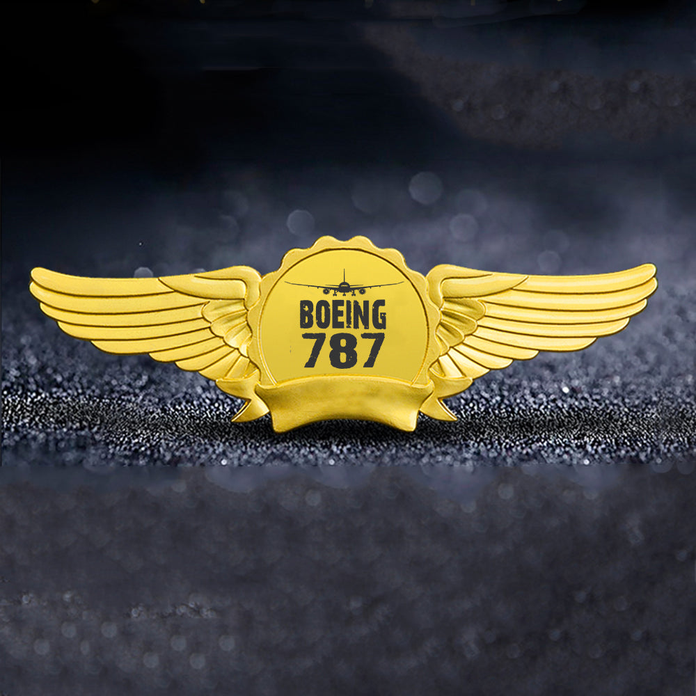 Boeing 787 & Plane Designed Badges