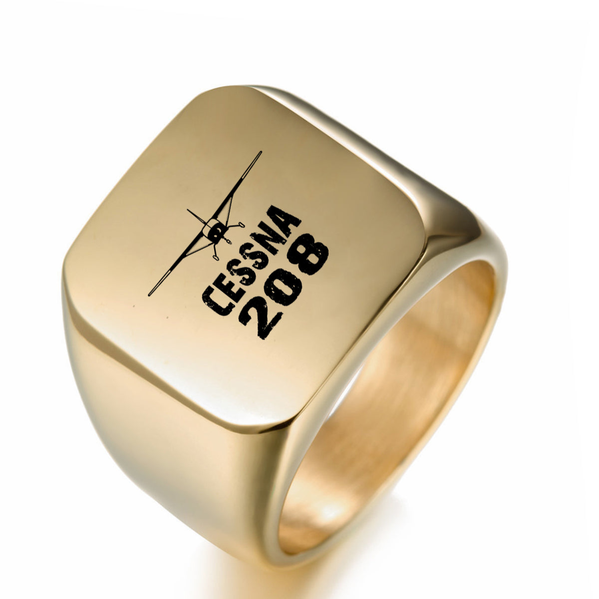 Cessna 208 & Plane Designed Men Rings