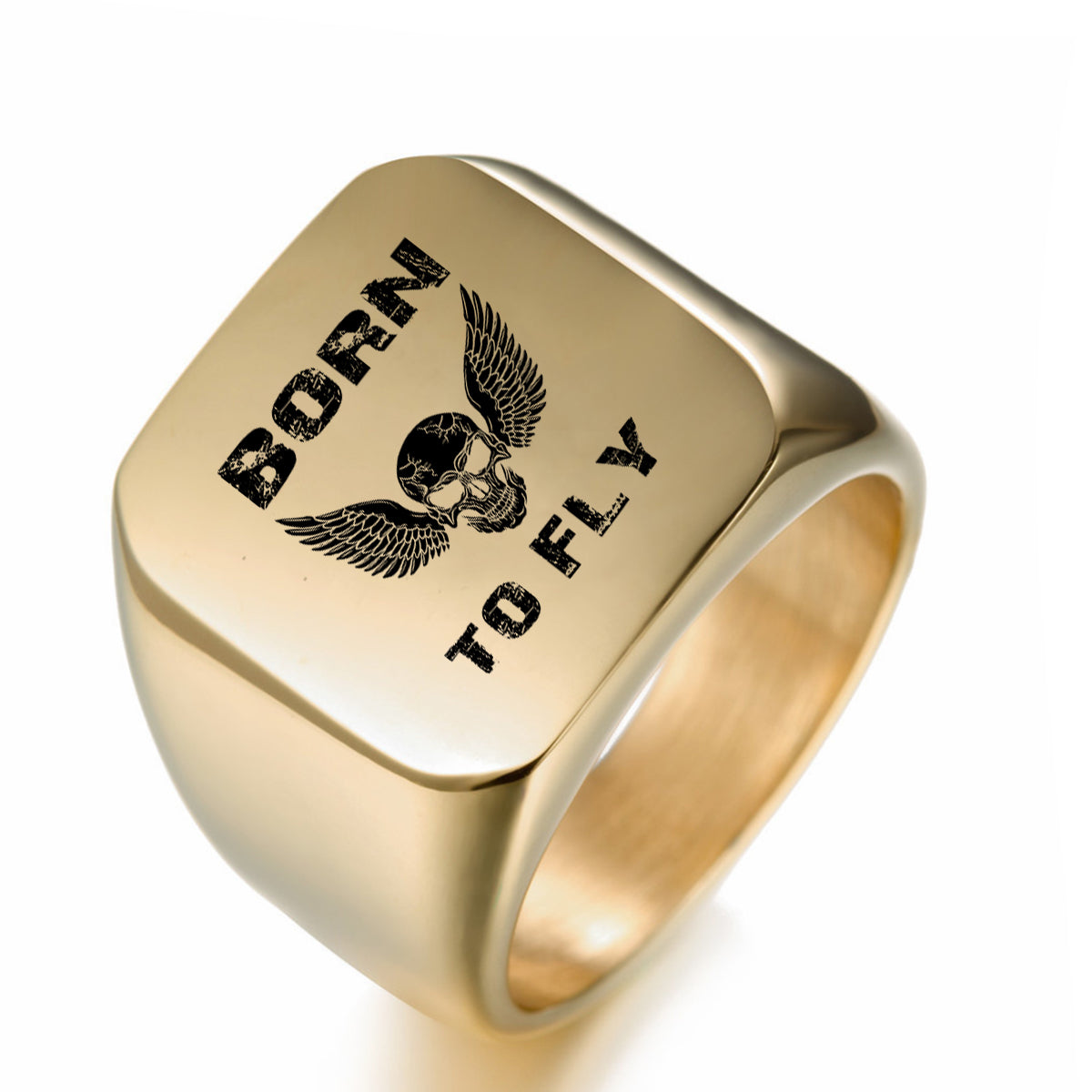 Born To Fly SKELETON Designed Men Rings