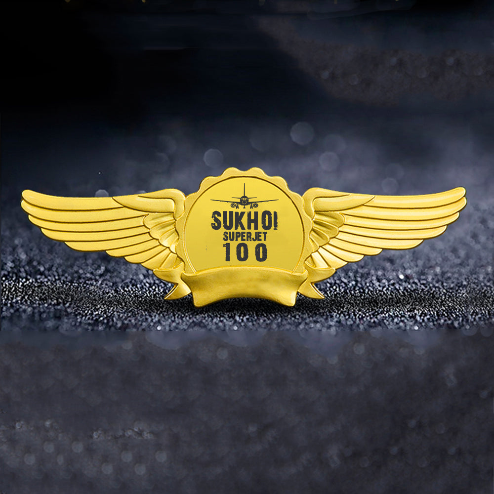 Sukhoi Superjet 100 & Plane Designed Badges