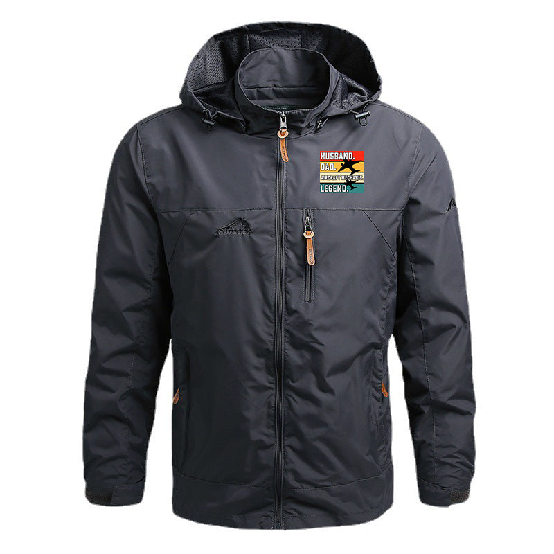 Husband & Dad & Aircraft Mechanic & Legend Designed Thin Stylish Jackets