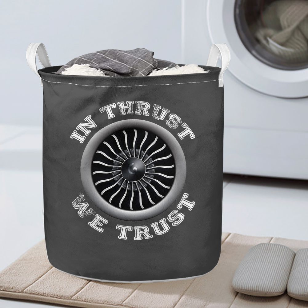 In Thrust We Trust (Vol 2) Designed Laundry Baskets