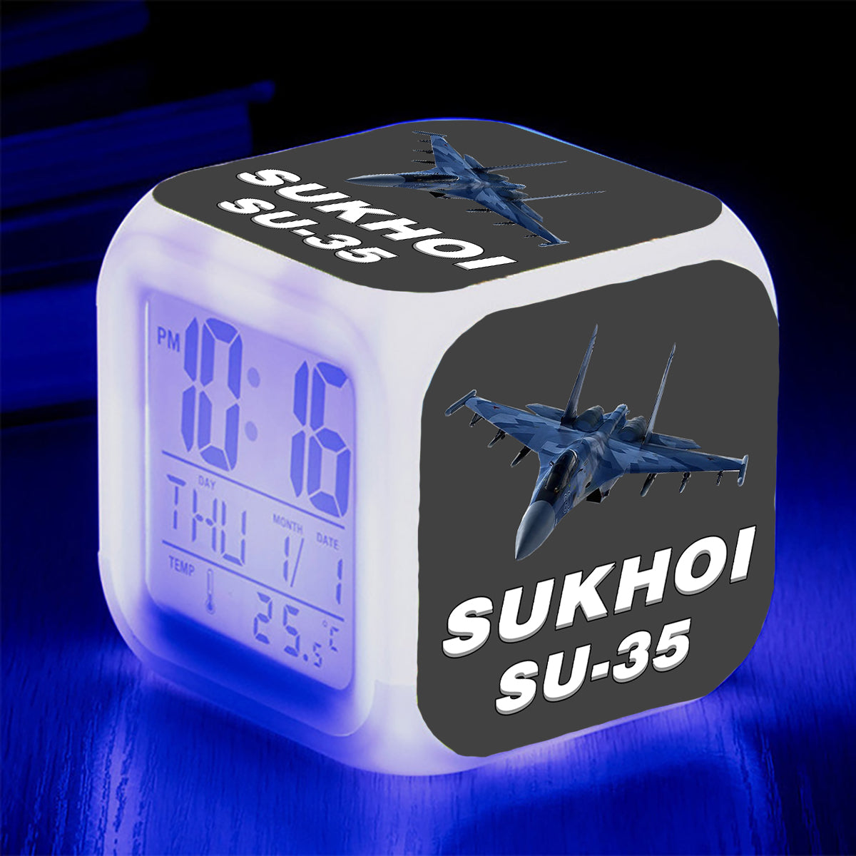 The Sukhoi SU-35 Designed "7 Colour" Digital Alarm Clock