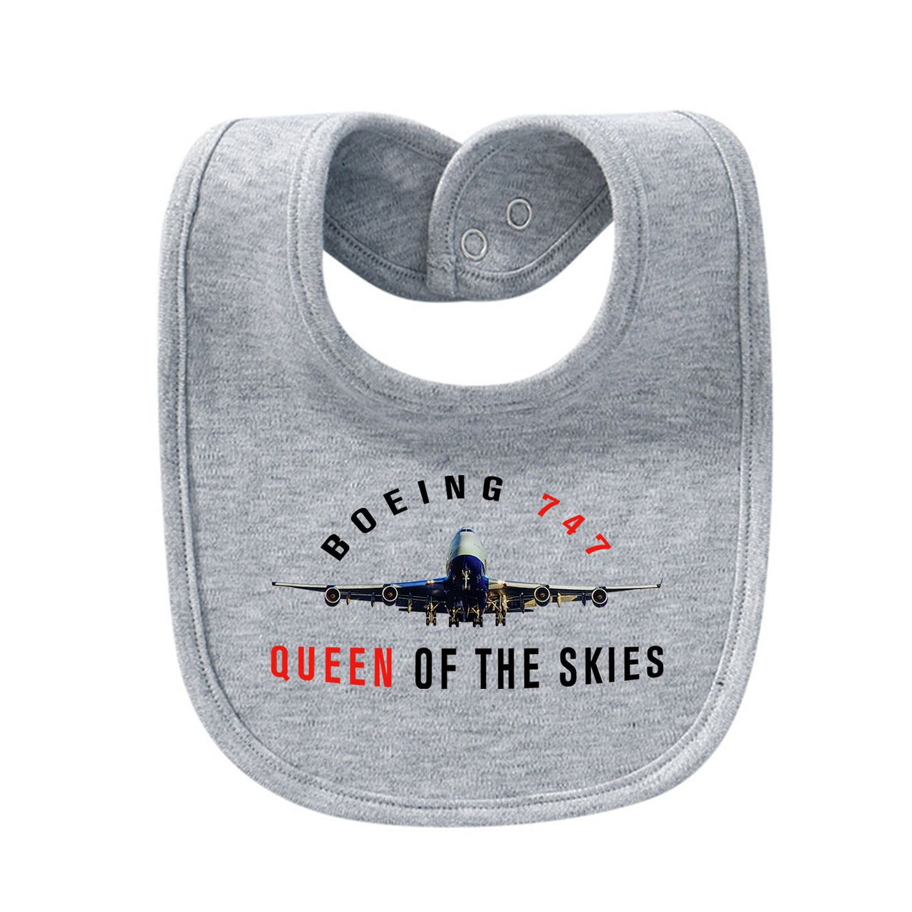 Boeing 747 Queen of the Skies Designed Baby Saliva & Feeding Towels