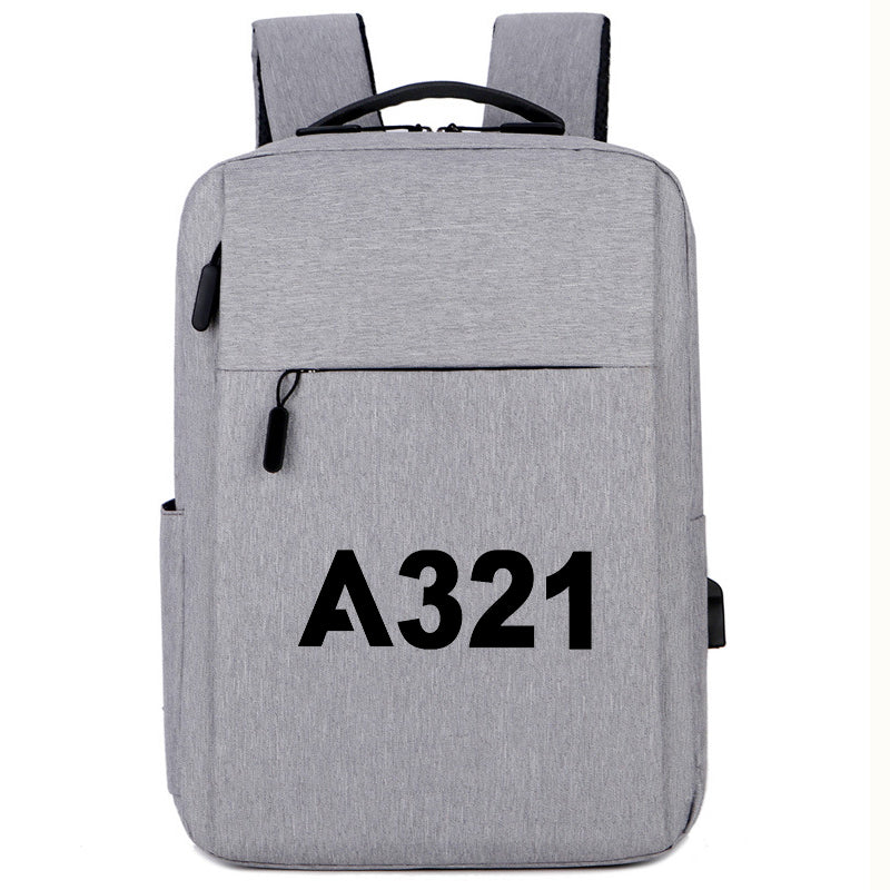 A321 Flat Text Designed Super Travel Bags