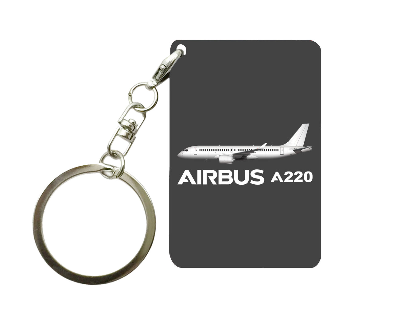 The Airbus A220 Designed Key Chains