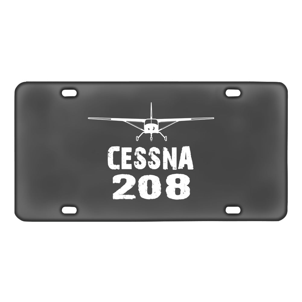 Cessna 208 & Plane Designed Metal (License) Plates