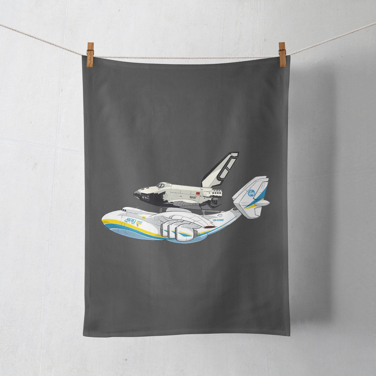 Antonov An-225 & Buran Designed Towels