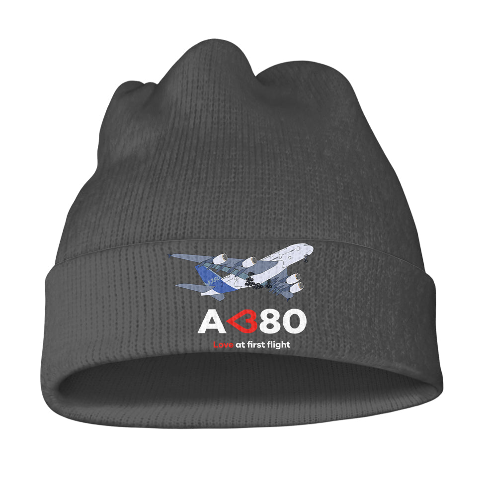 Airbus A380 Love at first flight Knit 3D Beanies