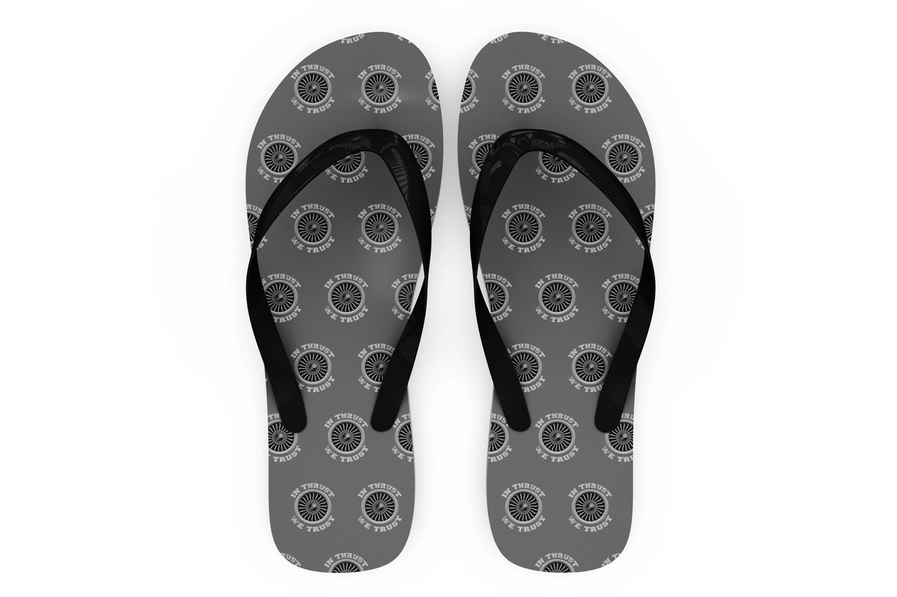 In Thrust We Trust (Vol 2) Designed Slippers (Flip Flops)