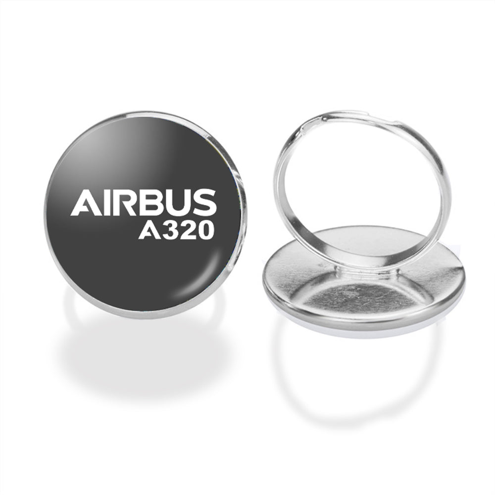 Airbus A320 & Text Designed Rings