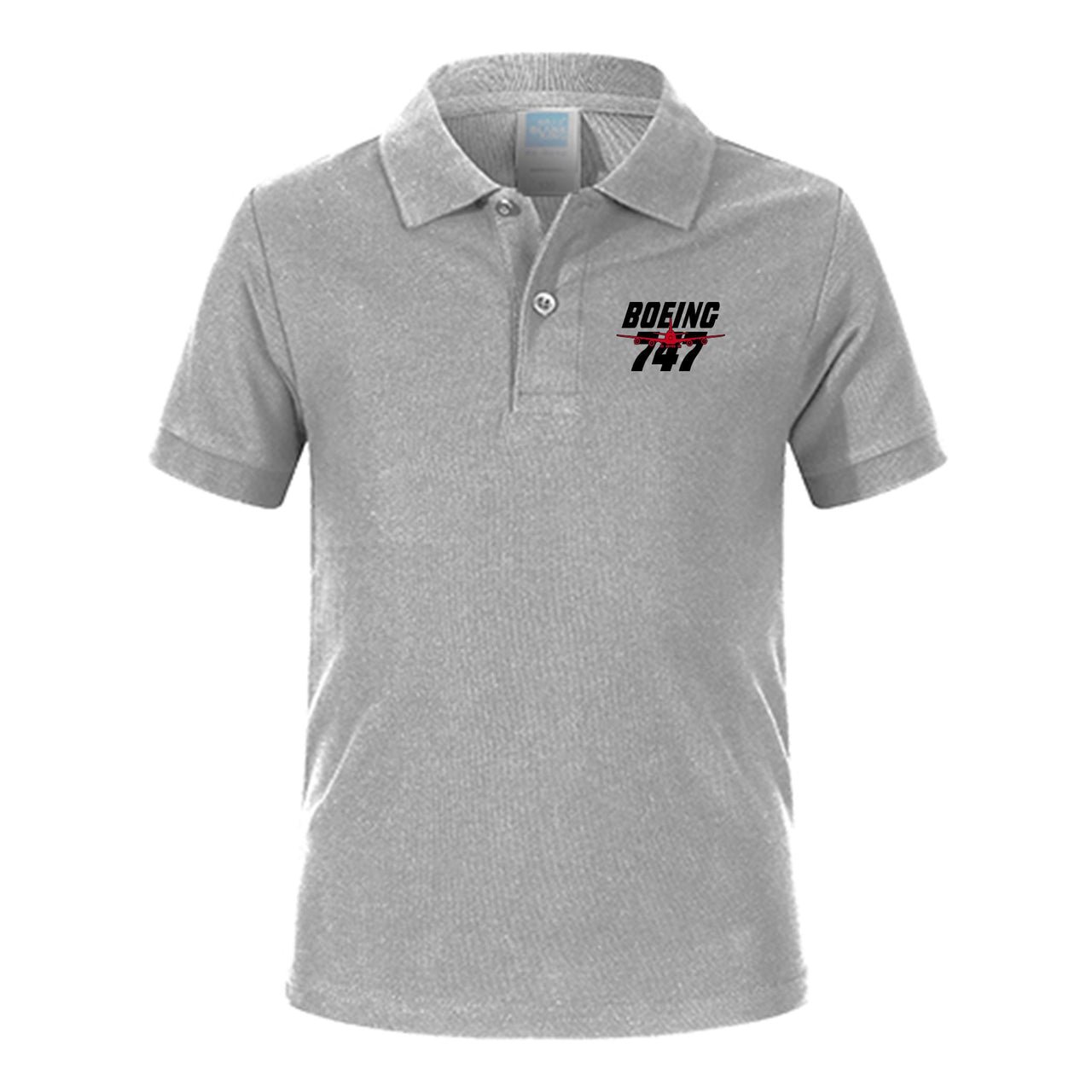 Amazing Boeing 747 Designed Children Polo T-Shirts