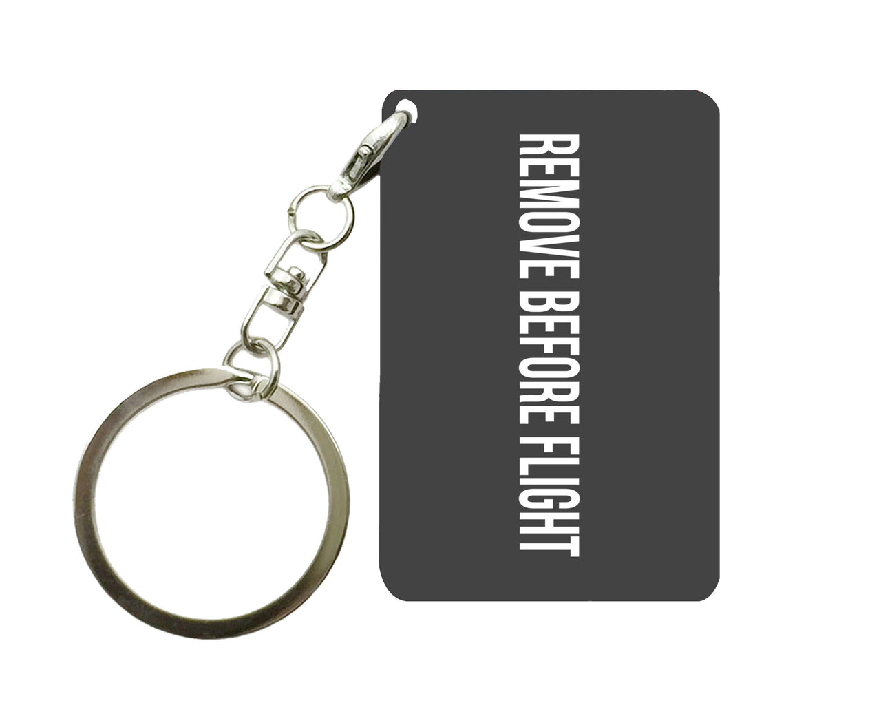 Remove Before Flight 2 Designed Key Chains