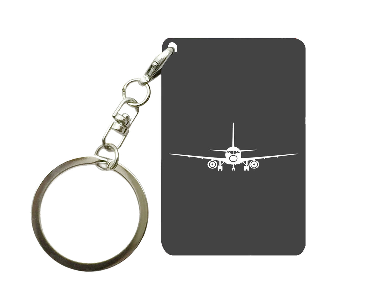 Sukhoi Superjet 100 Silhouette Designed Key Chains