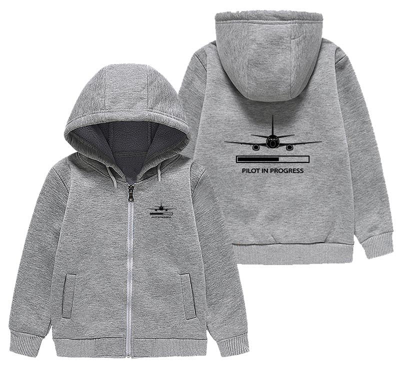 Pilot In Progress Designed "CHILDREN" Zipped Hoodies