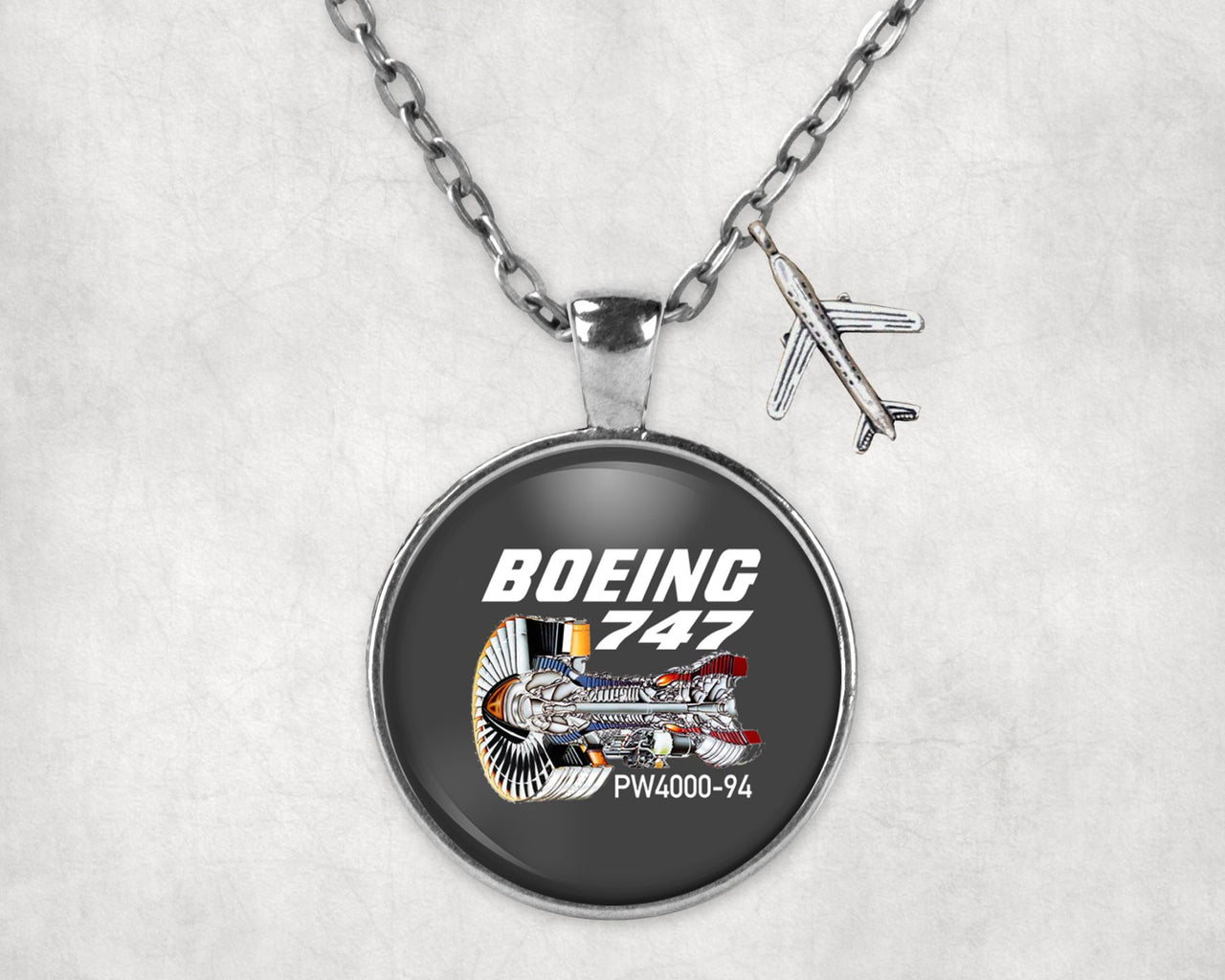 Boeing 747 & PW4000-94 Engine Designed Necklaces