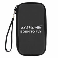 Thumbnail for Born To Fly Helicopter Designed Travel Cases & Wallets