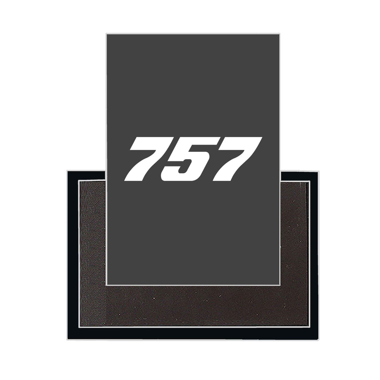 757 Flat Text Designed Magnets