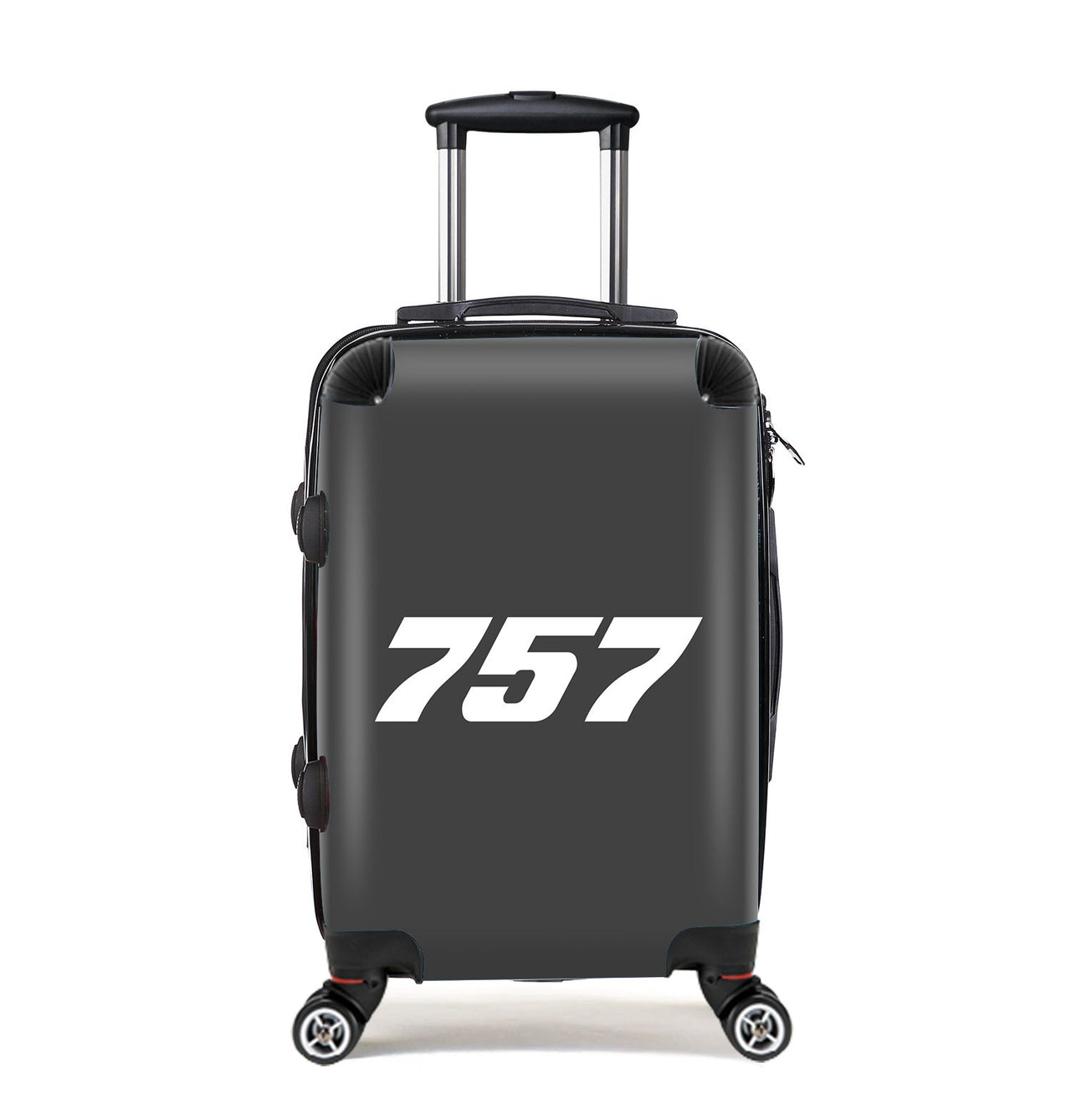 757 Flat Text Designed Cabin Size Luggages