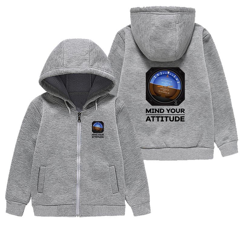 Mind Your Attitude Designed "CHILDREN" Zipped Hoodies