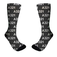 Thumbnail for A321 Flat Text Designed Socks