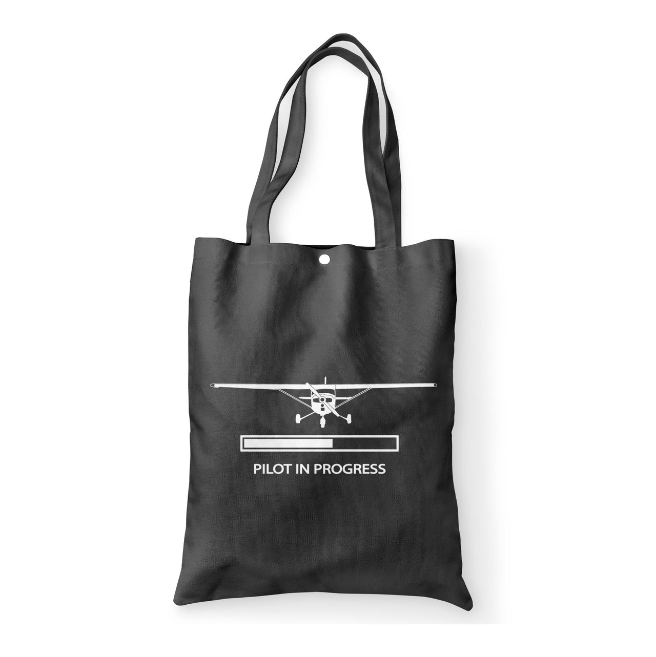 Pilot In Progress (Cessna) Designed Tote Bags