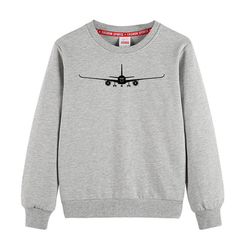 Airbus A350 Silhouette Designed "CHILDREN" Sweatshirts