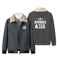 Thumbnail for Airbus A350 & Plane Designed Winter Bomber Jackets