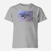 Thumbnail for Fighting Falcon F35 Captured in the Air Designed Children T-Shirts