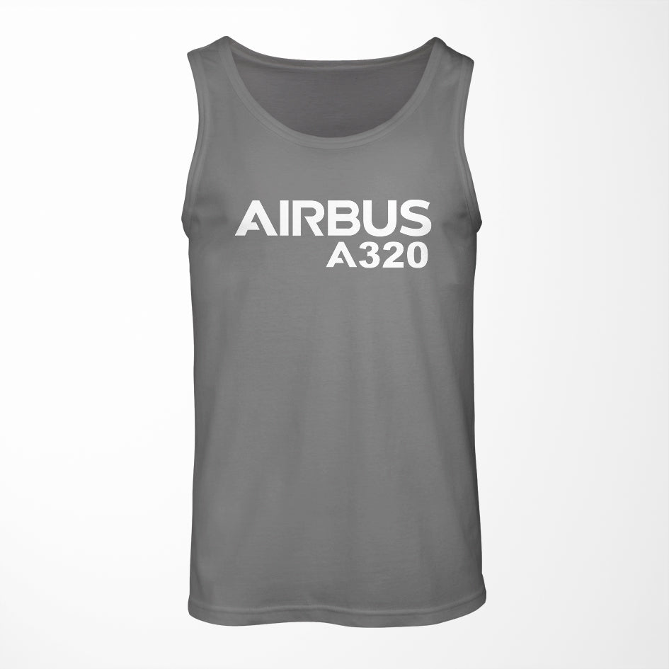 Airbus A320 & Text Designed Tank Tops