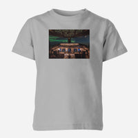 Thumbnail for Boeing 777 Cockpit Designed Children T-Shirts