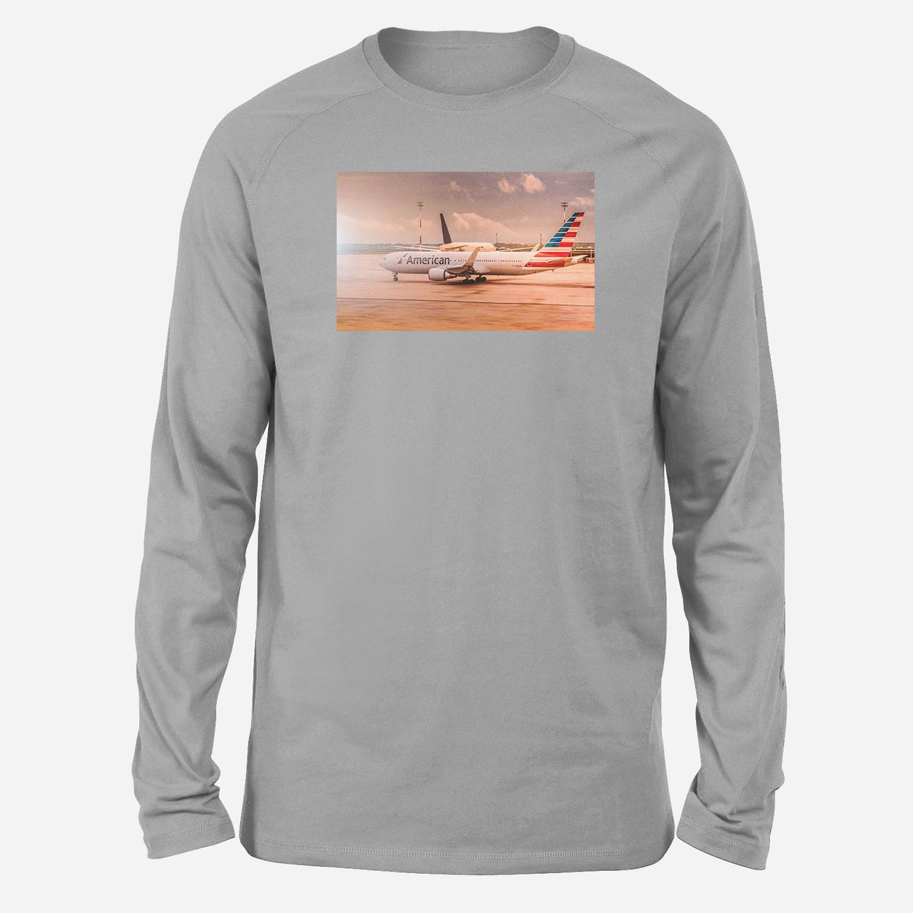 American Airlines Boeing 767 Designed Long-Sleeve T-Shirts