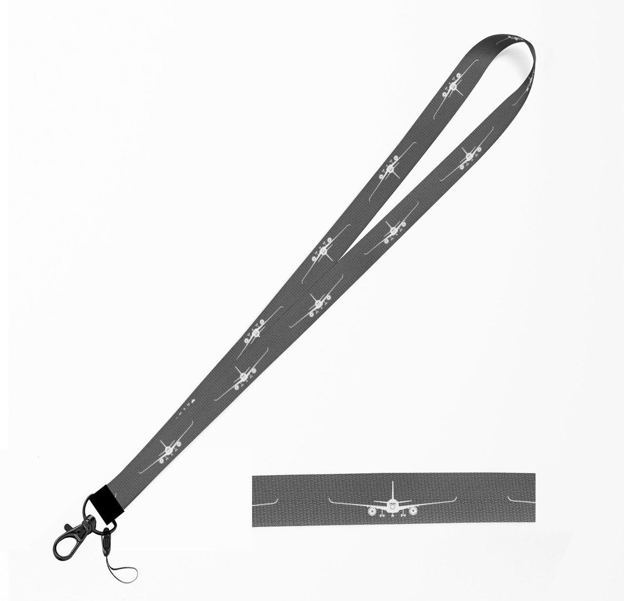 Airbus A350 Silhouette Designed Lanyard & ID Holders