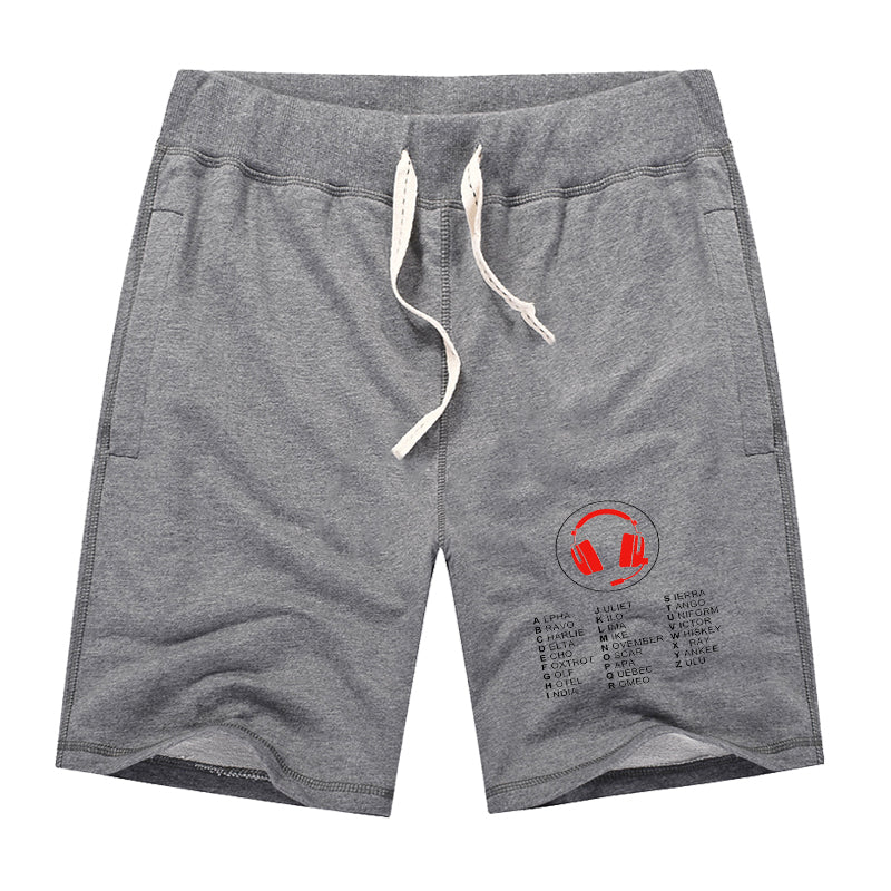 Aviation Alphabet 3 Designed Cotton Shorts