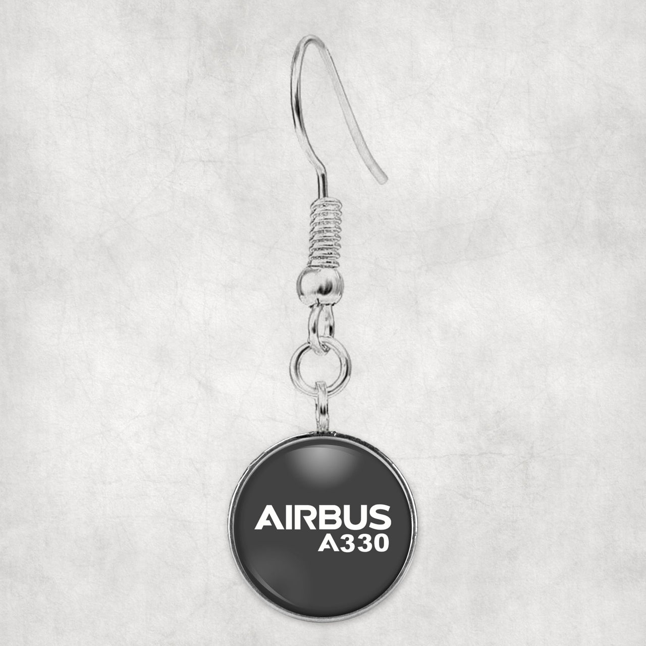 Airbus A330 & Text Designed Earrings