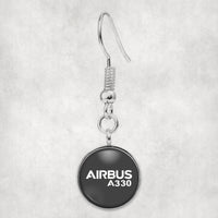 Thumbnail for Airbus A330 & Text Designed Earrings