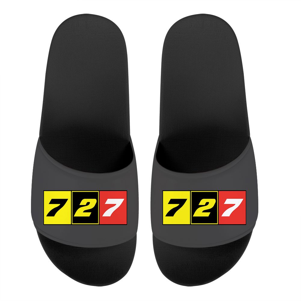 Flat Colourful 727 Designed Sport Slippers