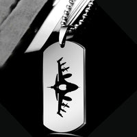 Thumbnail for Fighting Falcon F16 Silhouette Designed Metal Necklaces