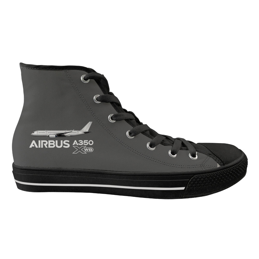 The Airbus A350 WXB Designed Long Canvas Shoes (Men)