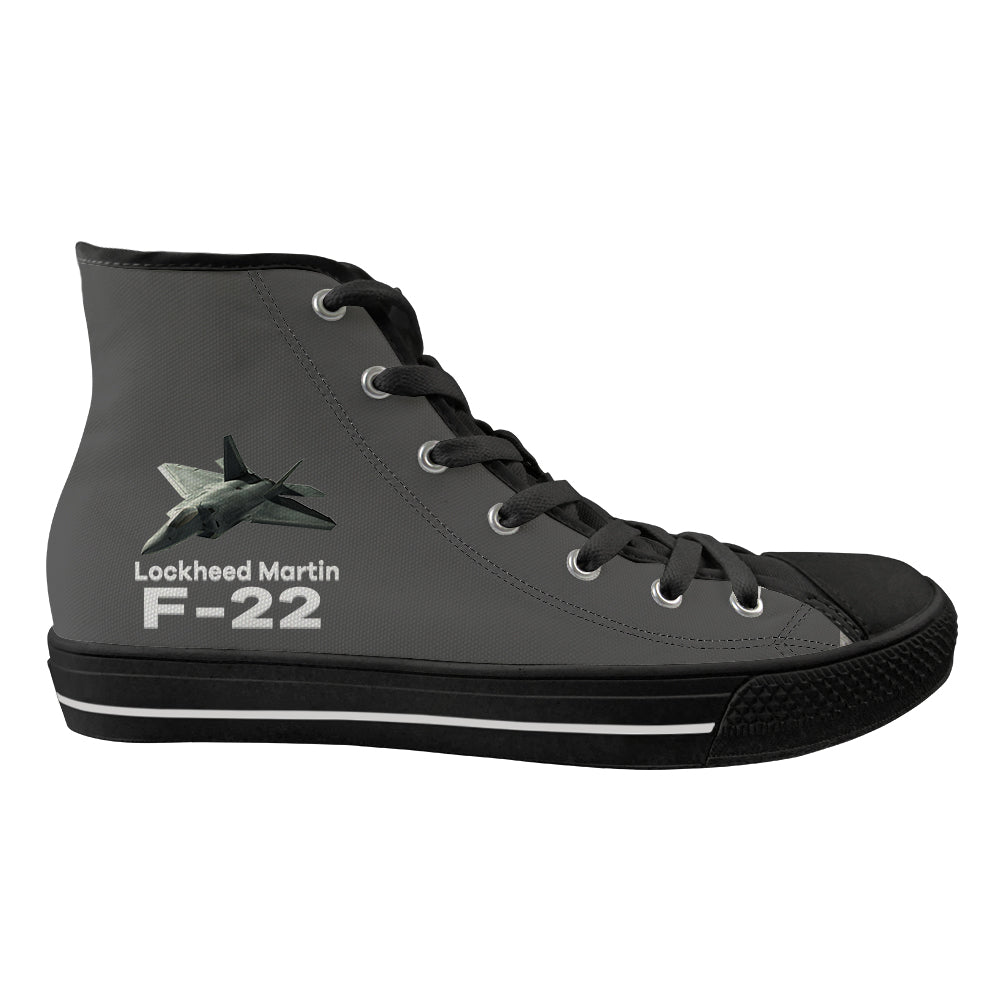 The Lockheed Martin F22 Designed Long Canvas Shoes (Men)