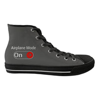 Thumbnail for Airplane Mode On Designed Long Canvas Shoes (Men)