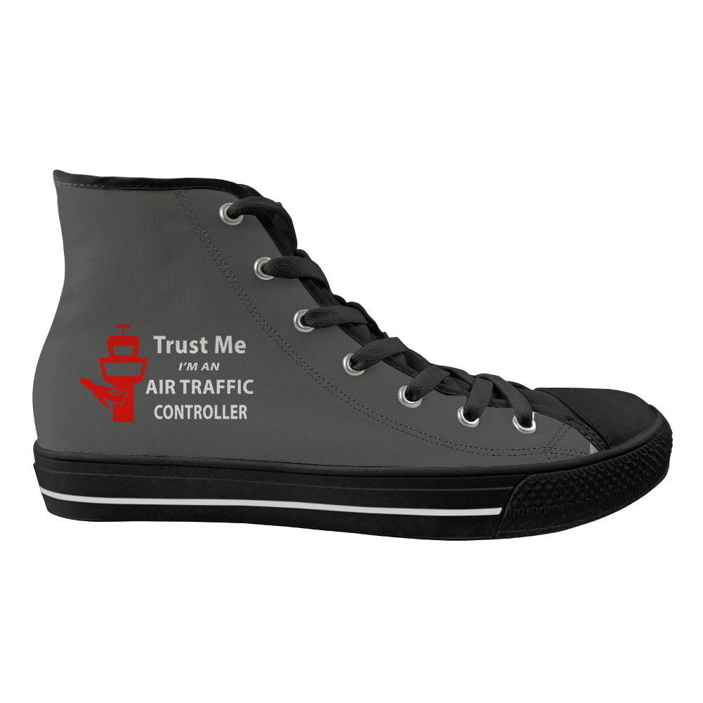 Trust Me I'm an Air Traffic Controller Designed Long Canvas Shoes (Men)